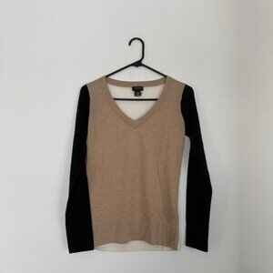 $298 Club Monaco Italian Yarn Extra Fine Merino Wool Colorblock Sweater XS